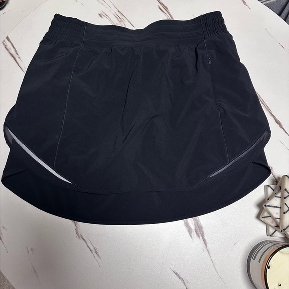 Lululemon Black Tennis Skirt Womens Black Size 10 Reflective Skort Athleisure - Picture 3 of 7